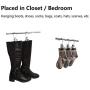 YCLOVE 20 Pack Laundry Hook Boot Clips Hanger Clips Hold Hanging Clothes Pins Hooks Portable Stainless Steel Home Travel Hangers Clips Heavy Duty Closet Organizer Hangers Pants Shoes Towel Socks Hats