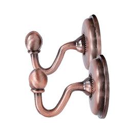 dzt1968 2PCS Heavy Duty Stainless Steel Metal Curtain Holdback Wall Tie Back Hooks Hanger Holder Window Curtain Hooks (Rose Gold)