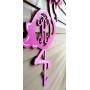 Monogram Flamingo Door Hanger/Wood Summer Door Hanger/Monogram Door Hanger/Flamingo Initial Door Hanger Monogram