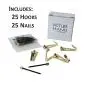Plaster Picture Hangers 30 lbs - 25 Pack - Picture Hanging Nails - Picture Hanging Hooks - Picture Hang Solutions Plaster Picture Hangers 30 lbs - 25 Pack - Picture Hanging Nails - Picture Hanging Hooks - Picture Hang Solutions
