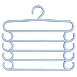 Clothes Hanger 10 Pieces Of Plastic Hangers Creative Home Multi-layer Storage Pants Rack Color Multi-function Five-layer Towel Hanging Clothes Hanging Pants Hangers ( Color : E , Size : 38x24x7x5cm )