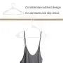 HOUSE DAY Plastic Hangers Plastic Clothes Hangers for Skirt Suit Coat, Standard Tubular Plastic Hanger for Clothes (20 Pack)