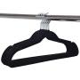 Produit Royal 100PCS Black Non Slip Velvet Clothes Hanger Suit/Coat/Shirt/Pants Hangers Hook Pack Space Storage Organize Closet Flocked Lightweight Home New Produit Royal 100PCS Black Non Slip Velvet Clothes Hanger Suit/Coat/Shirt/Pants Hangers Hook Pack Space Storage Organize Closet Flocked Lightweight Home New