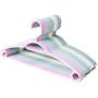 10pcs Random Color Plastic Hangers for Clothes Wire Antiskid Drying Clothes Rack Adult Hanger