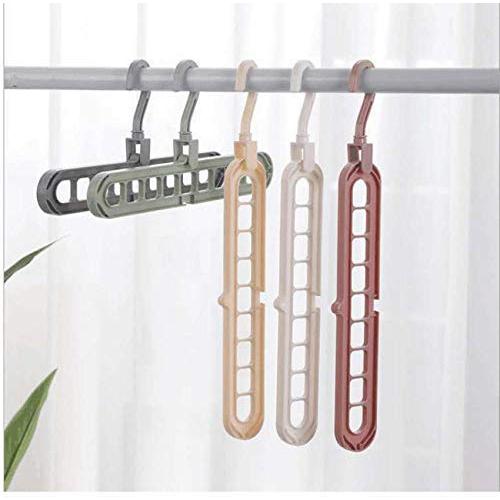 Multilayer Anti Slip Hanger Plastic 9 Hole Windproof Magic Clothes Hanger Space Saving Organizer Fix Holder Storage Rack Buckle 10pcs Random Color Multilayer Anti Slip Hanger Plastic 9 Hole Windproof Magic Clothes Hanger Space Saving Organizer Fix Holder Storage Rack Buckle 10pcs Random Color