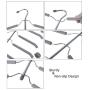 In kds Space Saver Hangers Wardrobe Clothes Closet Stainless Steel Magic Storage Organizer Random Clour 2pcs