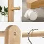 Q_Entryway Furniture Fashion Creative Coat Rack Floor-Standing Hanger Removable Simple Clothes Rack Multifunctional Bedroom Floor Hanger Hall Trees