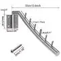 1Set Solid 304 Stainless Steel Wall Mounted Clothes Drying Rack Hanger Hooks with Swing Arm Holder Clothing Hanging System Heavy Duty Closet Towel Garment Storage Organizer for Bathroom Bedroom
