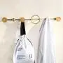 MEIDUO Nordic Wall-Mounted Coat Rack, Solid Copper, Doorway/Bedroom Clothes Hanger with 6 Round Hooks, Space Saving, Easy Assembly, 60cm MEIDUO Nordic Wall-Mounted Coat Rack, Solid Copper, Doorway/Bedroom Clothes Hanger with 6 Round Hooks, Space Saving, Easy Assembly, 60cm