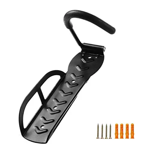 HOMEE Bike Hanger, Heavy Duty Bicycle Wall Hook Mount Holder for Garage/Shed, Vertical Bike Rack Indoor Storage System with Screw HOMEE Bike Hanger, Heavy Duty Bicycle Wall Hook Mount Holder for Garage/Shed, Vertical Bike Rack Indoor Storage System with Screw