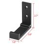 Linkidea Headphone Holder Wall Mounted, 3M Self Adhesive Folding Aluminum Alloy Waterproof Wall Mount Foldable Retractable Hanger Holder for Coat, Headphones, Robe, Towel, Hat, Keys, Bags (4pc)