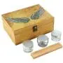 Ornate Ocean Handmade XLarge Stash Boxes Combo - Storage for Herbs and Accessories | 100% Bamboo | Includes Grinder + 2 Stash Jars | Removable Dividers | (Wings or Mandala or Lion King)