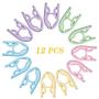 Emual Folding Hanger,12 Pcs Portable Folding Clothes Hangers Foldable Clothes Drying Rack for Travel