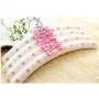 10pcs Random Color Pink Purple Fabric Padded Clothes Hanger for Shirt Dress, Lovely Princess Flower Bow-tie Wedding Dress Hanger Rack 10pcs Random Color Pink Purple Fabric Padded Clothes Hanger for Shirt Dress, Lovely Princess Flower Bow-tie Wedding Dress Hanger Rack