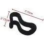 Miukada 60 PCS Hanger Hooks, Cascading Clothes Hanger Connector, Flocking Mini Hooks for Clothing & Closet Storage, Black.