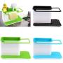 Hengory 2-in-1Kitchen Sink Sponge Holder Dish Cloth Hanger ABS Kitchen Sink Organization Basket for Sponges Dishcloth Kitchen In Sink Caddy Kitchen Sink Storage Organizer