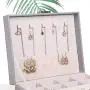 goldwheat Two-Layer Leather Jewelry Boxes Watch Case Earring Organizer Jewelry Display Storage Box goldwheat Two-Layer Leather Jewelry Boxes Watch Case Earring Organizer Jewelry Display Storage Box