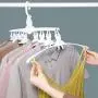 Blnboimrun 8 in 1 White Magic Plastic Hangers,360 Degrees Rotate Slip Resistant Standard Clothing Hanger,Space Saving Solution for Your,Closet Ideal for Everyday Use (Without Clips) Blnboimrun 8 in 1 White Magic Plastic Hangers,360 Degrees Rotate Slip Resistant Standard Clothing Hanger,Space Saving Solution for Your,Closet Ideal for Everyday Use (Without Clips)