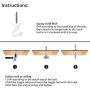 10 Sets Ceiling Hooks - Heavy Duty Swag Hook with Hardware for Hanging Plants Ceiling Installation Cavity Wall Fixing White