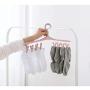 HJYPYJ Magic Hanger,Household PP Multi-Clip Folding Hanger,Durable Space-Saving Organizer Hangers, Not Easily Deformed/Beige / 20 pcs