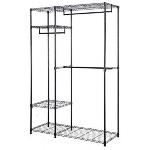 PNPGlobal 48&quotx18&quotx71" Closet Organizer Garment Rack Portable Clothes Hanger Home Shelf