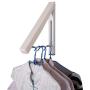 Indoor Folding Rack Multifunction Clothes Hanger Retractable Coat Space Saving Wall Mini Stainless Steel 2pcs