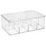 mDesign Plastic First Aid Kit Storage Boxes for Bathroom, Kitchen, Cabinet, Closet, Drawer - Organizes Medicine, Ointments, Adhesive Bandages, Dental, Diabetic Supplies, 8 Divided Sections - Clear mDesign Plastic First Aid Kit Storage Boxes for Bathroom, Kitchen, Cabinet, Closet, Drawer - Organizes Medicine, Ointments, Adhesive Bandages, Dental, Diabetic Supplies, 8 Divided Sections - Clear