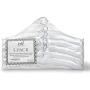 LA Diva Fashion White 17" Select Satin Padded Hanger Set of 5