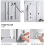 Jolitac Adjustable Retractable Clothesline Whole Stainless Steel, 13.8 Feet Rope Pull Head Wall Mount Hotel Style Arc Clothes Dryer Line Polished Finish (Whole Stainless Steel) …