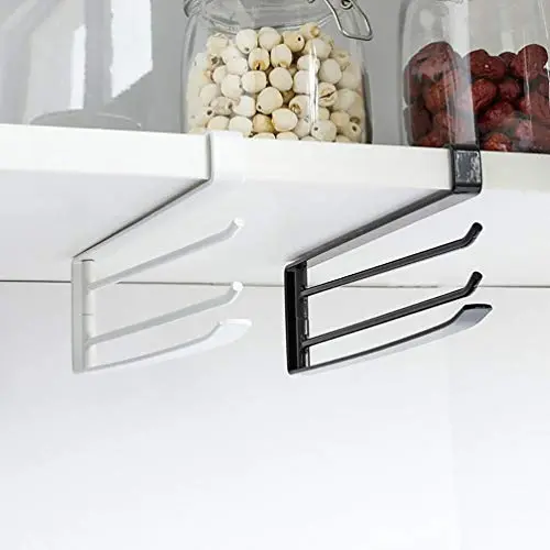 Hot Sale!DEESEE(TM)????????Kitchen Storage Rack Cupboard Hanging Hook Hanger Chest Storage Organizer Holder (White)