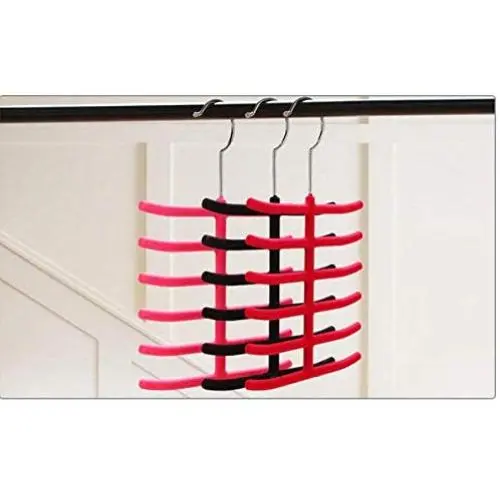 5PC Random Color New Tie Belt Towel Velvet Flocked Non-Slip Scarf Shawl Tie Belt Clothes Hanger Racks Holders 5PC Random Color New Tie Belt Towel Velvet Flocked Non-Slip Scarf Shawl Tie Belt Clothes Hanger Racks Holders
