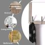 Dseap Over The Door Hook Hanger, Over The Door Towel Rack, for Coat Clothes Hat Towel Bathroom, Chromed