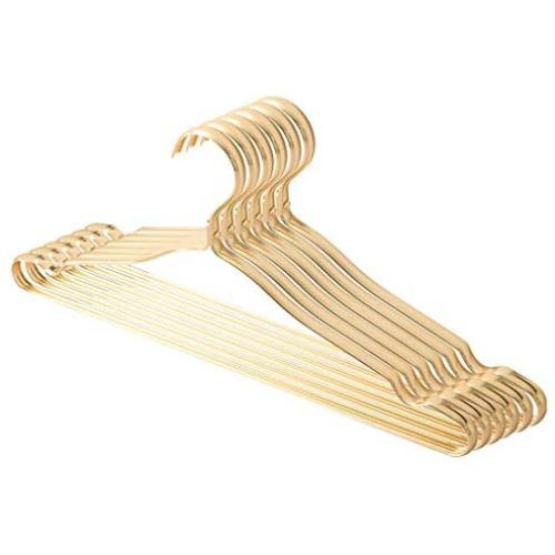 Hanger Home Seamless Aluminum Clothing Support Hook Slip All Metal Hanger Multi-Purpose Bold Drying Clothes Support 12 Pack FANJIANI (Color : Gold) Hanger Home Seamless Aluminum Clothing Support Hook Slip All Metal Hanger Multi-Purpose Bold Drying Clothes Support 12 Pack FANJIANI (Color : Gold)