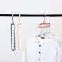 Cabilock Clothes Hanger 3pcs Practical 9 Holes Clothes Hanger Portable Clothing Storage Racks Wardrobe Clothing Organizer Coat Hook Storage Holder (Random Color)