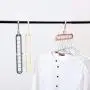 Cabilock Clothes Hanger 3pcs Practical 9 Holes Clothes Hanger Portable Clothing Storage Racks Wardrobe Clothing Organizer Coat Hook Storage Holder (Random Color) Cabilock Clothes Hanger 3pcs Practical 9 Holes Clothes Hanger Portable Clothing Storage Racks Wardrobe Clothing Organizer Coat Hook Storage Holder (Random Color)