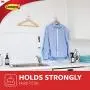 Command Clothes Hanger, 1 hanger, 2 strips, Large, Organize Damage-Free, White (17019-ES) Command Clothes Hanger, 1 hanger, 2 strips, Large, Organize Damage-Free, White (17019-ES)