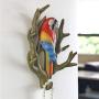 Yamalans 3D Parrot Clothes Wall Mount Coat Hook for Coat Towels Bags Door Hanger Rack for Bedroom Hallway Kitchen Decorative Home Storage 4#