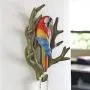 Yamalans 3D Parrot Clothes Wall Mount Coat Hook for Coat Towels Bags Door Hanger Rack for Bedroom Hallway Kitchen Decorative Home Storage 4#
