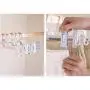 Yuqianjin 10-Pack Suit Hangers with Clips, Space Saving Clothes Hangers 14 Inch (Color : Pink)