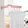 Wall Mounted Clothes Drying Rack, Aluminum Alloy Collapsible Retractable Clothes Hanger Rack for Laundry, on Balcony Or Bathroom Indoor,Silver,B Wall Mounted Clothes Drying Rack, Aluminum Alloy Collapsible Retractable Clothes Hanger Rack for Laundry, on Balcony Or Bathroom Indoor,Silver,B