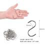 30 Pack Heavy Duty S Hooks Stainless Steel S Shaped Hooks 2.5 inch Metal Hooks for Hanging, Hanging Hook for Kitchen, Bathroom, Bedroom and Office