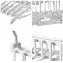 Travel Folding Clothes Hanger 360 Rotating Space Saving Stretchable Hanger Organizer Rack 2pcs