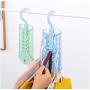 Drying Rack Hanger Rotate Clothes Hanger Windproof Buckle Hook with 8 Hole Clothing Organizer Outdoor 5pcs Random Color