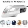 LANGRIA 2 in 1 Garment Steamer 1300W Powerful Handheld Clothes Wrinkle Remover with Detachable Water Tank, Horizontal & Vertical Ironing, 40s Fast Heat-up, Portable for Home and Travel Use, White