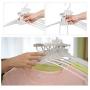 WINOMO Rotary Folding Clothes Hanger Foldable Hangers Hook Anti-Skid Drying Racks