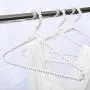 JTKDL 10 Packs White Faux Pearl Bow Clothes Hangers Hook for Adult Bowknot Traceless Holder JTKDL 10 Packs White Faux Pearl Bow Clothes Hangers Hook for Adult Bowknot Traceless Holder