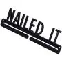 Nailed it Running Marathon Sports Medal Display Rack Holder Hanger Organizer for Wall - Hang Your Race Medals