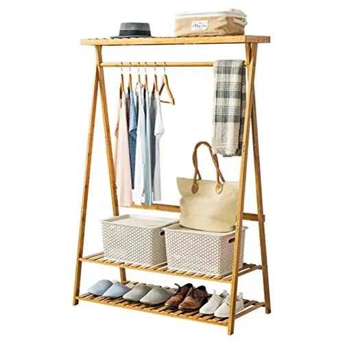 Y.H.Valuable Coat Racks Simple Coat Rack Clothes Stand Hanger Hall Hanging Rod Bedroom Hat Handbag Clothes Tree Floor Hanger Entryway Furniture (Color : 110cm)