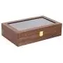 Eapmic Watch Jewelry Boxes Organizer Wooden 6+6 Slots Vintage Storage Case Eapmic Watch Jewelry Boxes Organizer Wooden 6+6 Slots Vintage Storage Case
