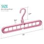 kayaso Magic Hangers Space Saving Clothes Hangers Organizer Smart Closet Space Saver Pack of 6 with Sturdy Plastic for Heavy Clothes